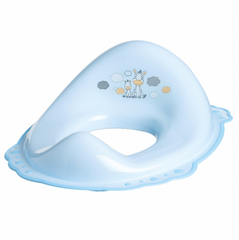 ✨ Set complet Reductor Toaletă  + Înălțător Baie Antiderapant, Zebra Blue – Maltex Baby [1]
