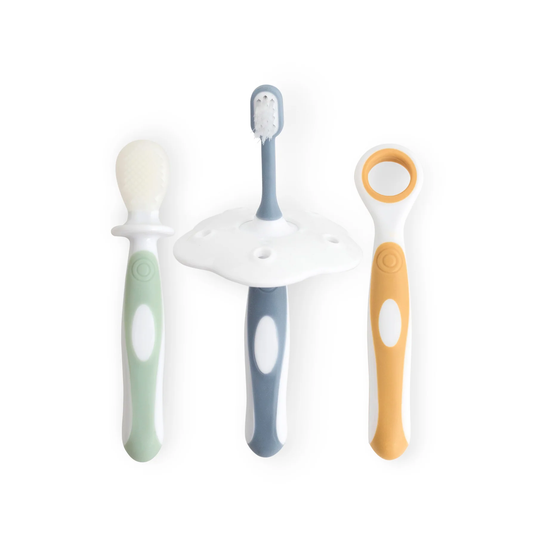 Ingrijire si igiena - Set de igiena orala, 4 piese, 6 luni-3 ani, Dusty Blue