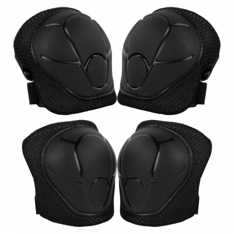 Set de protectie Kidwell Trix, genunchiere, cotiere si palme, marime S, 25-50 kg, Black [4]