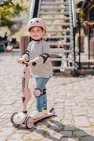 Set de protectie Scoot and Ride, genunchiere si cotiere, marime XXS, Rose [2]