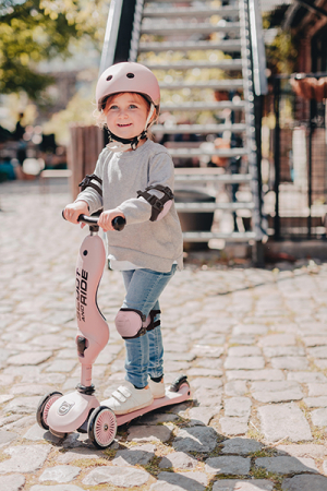 Set de protectie Scoot and Ride, genunchiere si cotiere, marime S, Rose [2]