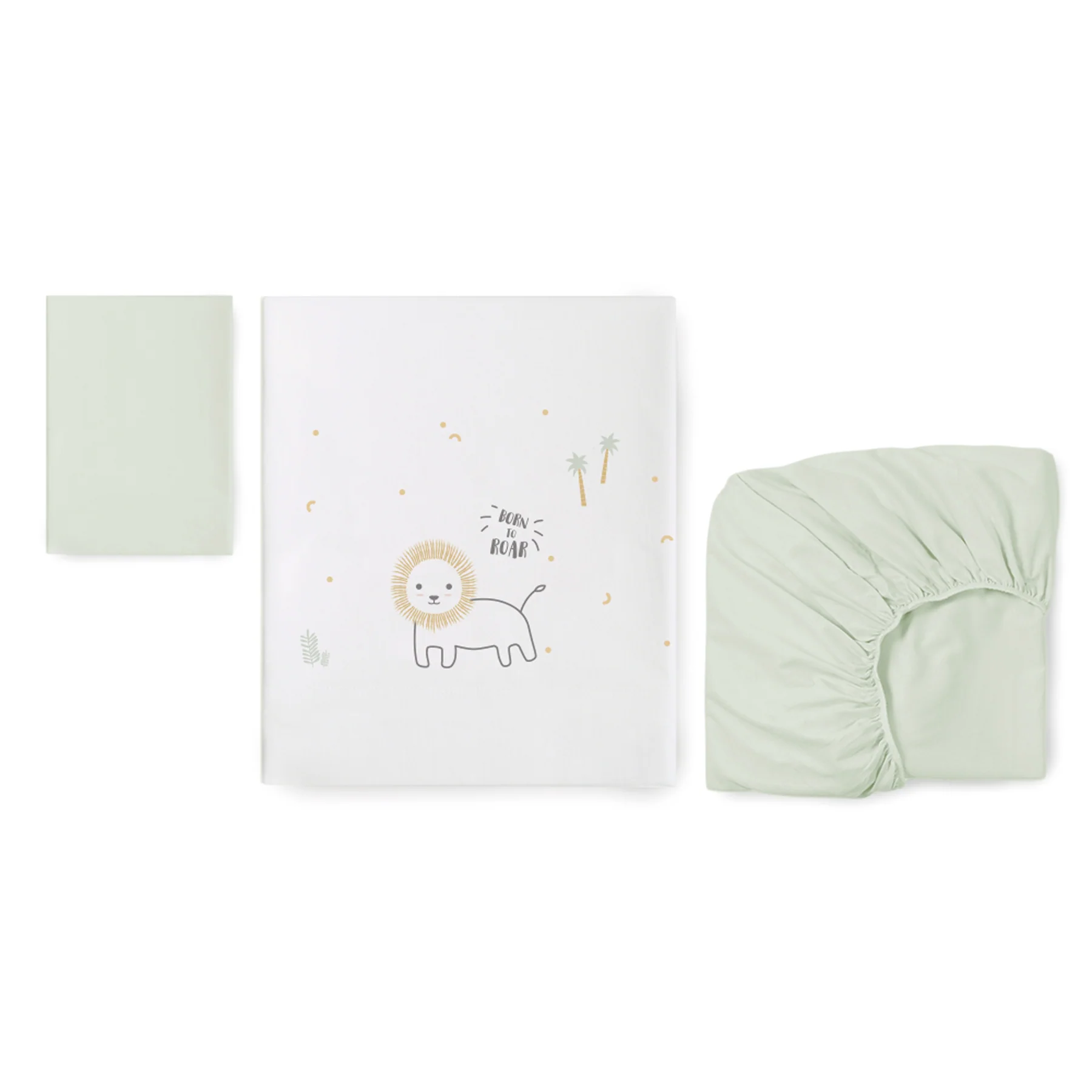 Lenjerii patut - Set lenjerie mini pătuț 3 piese jersey Nairobi 90x40– 100% bumbac