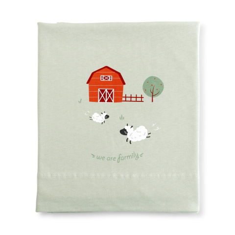 Set lenjerie mini pătuț 3 piese jersey Funny Farm 90x40 cm– 100% bumbac [3]