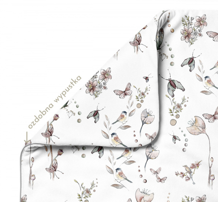 Set pilota 135 x 100 cm si perna 40 x 60 cm pentru copii, bumbac premium si umplutura hipoalergenică BabySoft, fata dubla, Natura [1]