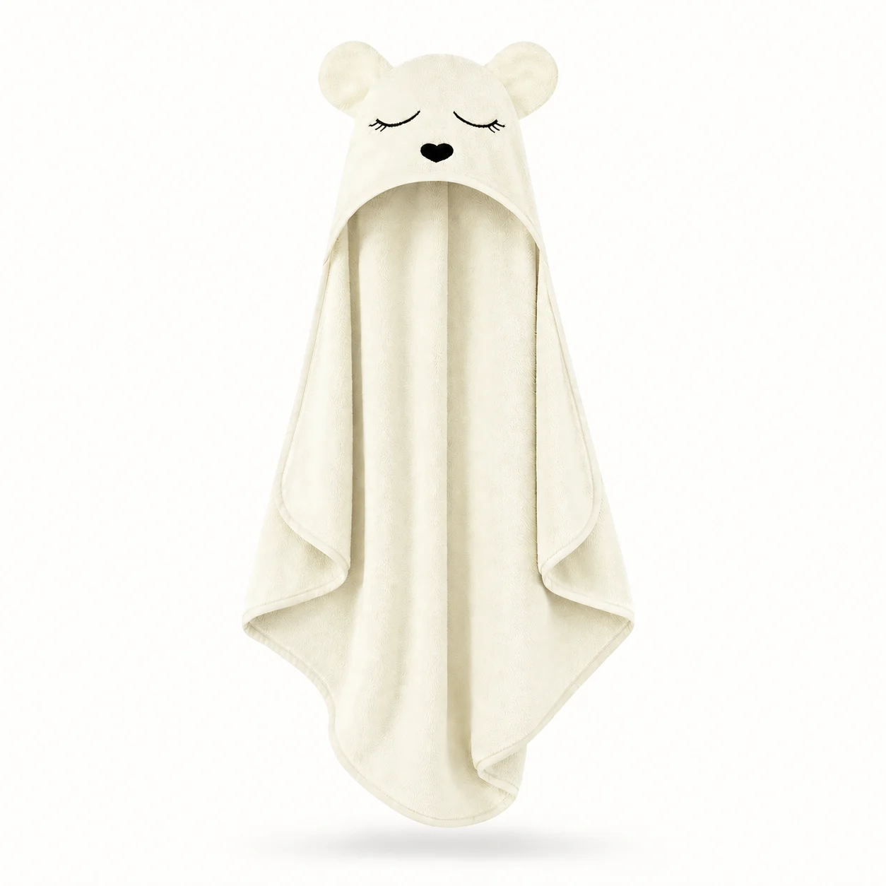 Set Relaxare după Baie –  Prosop bambus Teddy Ecru & Muselina Rainbow & Jucarie DouDou [2]