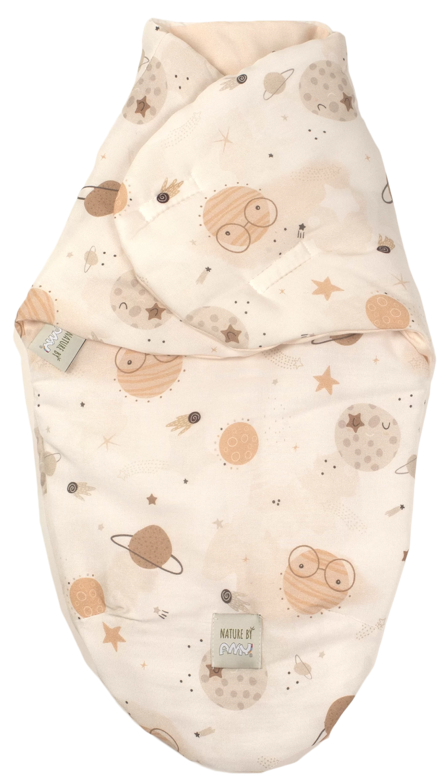 Oktató játékok - Sistem de infasare Nature Bamboo by Amy din Bambus cu umplutura antialergica BabySoft   + Cadou Rucsacel Happy Cosmos