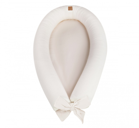 Baby nests - Suport de dormit Babynest 2in1 bara protectie patut Premium In Alb by BabySteps, 95x53 cm
