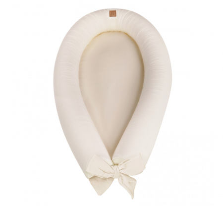 Perne, pilote si babynest - Suport de dormit Babynest 2in1 bara protectie patut Premium In Natural by BabySteps, 95x53 cm