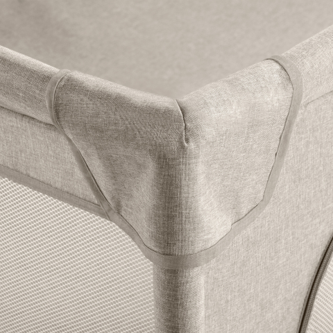 Țarc pliabil copii Kidwell FANKO 130x130 cm Beige, pentru apartament, spațiu optimizat, sigur, 0–6 ani [6]