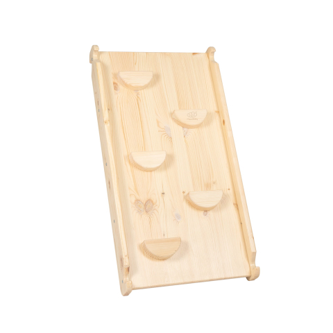 Scari si tobogane din lemn - Tobogan și perete de cățărare 2 în 1 din lemn natural – MeowBaby®