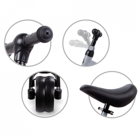 Tricicleta si bicicleta Pico Cool Gray 3 in 1, Kidwell [13]