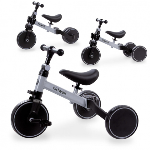 Plimbare & Relaxare - Tricicleta si bicicleta Pico Cool Gray 3 in 1, Kidwell