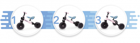 Tricicleta si bicicleta Pico Spring Flower 3 in 1, Kidwell [2]