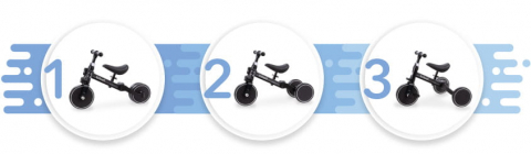 Tricicleta si bicicleta Pico Black 3 in 1, Kidwell [14]