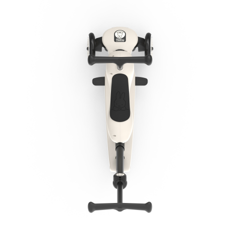 Trotinetă copii 3in1 premium Scoot & Ride HighwayKick 1 Push and Go Miffy, cu șezut și mâner pentru părinte, sistem anti-răsturnare, 1–5 ani (max. 50 kg) [8]