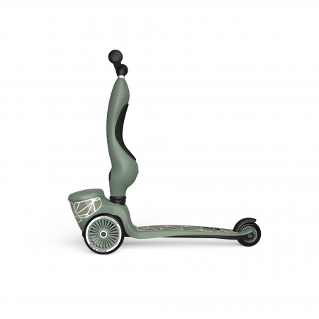 Trotineta copii cu sezut, suport jucarie, transformabila 2in1, HighwayKick 1 Lifestyle Greenlines, 1-5 ani, pana la 50 kg, Scoot & Ride [16]