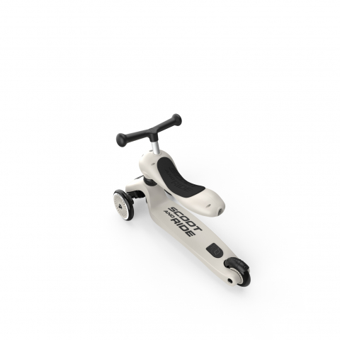 Trotineta copii cu sezut, transformabila 2in1, HighwayKick 1 Ash, 1-5 ani, pana la 50 kg, Scoot & Ride [1]