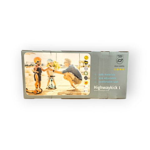 Trotinetă copii 2in1 premium Scoot & Ride HighwayKick 1 Blueberry, cu șezut, sistem anti-răsturnare, reglabilă 1–5 ani (max. 50 kg) [23]