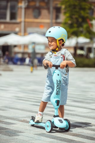 Trotineta copii cu sezut, transformabila 2in1, HighwayKick 1 Blueberry, 1-5 ani, pana la 50 kg, Scoot & Ride [18]