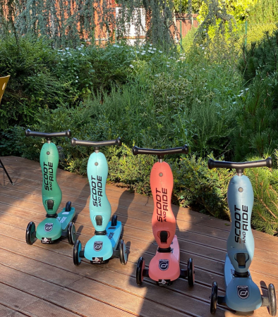 Trotineta copii cu sezut, transformabila 2in1, HighwayKick 1 Forest, 1-5 ani, pana la 50 kg, Scoot & Ride [28]
