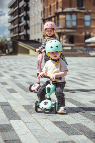 Trotineta copii cu sezut, transformabila 2in1, HighwayKick 1 Kiwi, 1-5 ani, pana la 50 kg, Scoot & Ride [24]