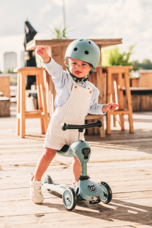 Trotineta copii cu sezut, transformabila 2in1, HighwayKick 1 Steel, 1-5 ani, pana la 50 kg, Scoot & Ride [30]