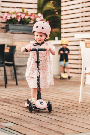 SCOOT AND RIDE - Trotineta HighwayKick 3 Pliabila, 3-6 ani, Rose, roti luminoase [18]