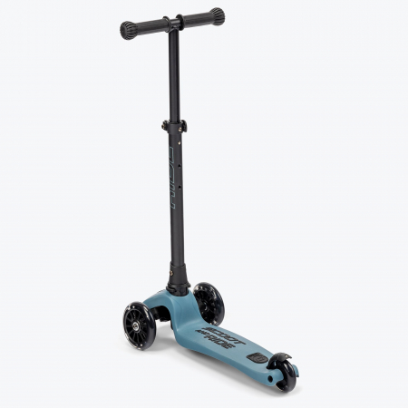 SCOOT AND RIDE - Trotineta HighwayKick 3 Pliabila, 3-6 ani, Steel, roti luminoase [13]