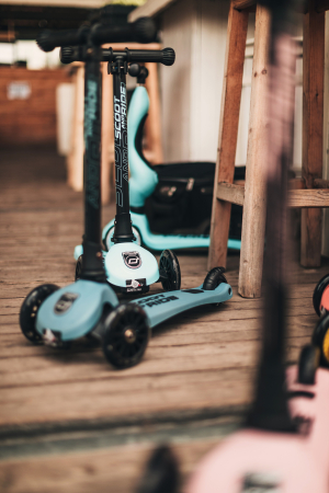 SCOOT AND RIDE - Trotineta HighwayKick 3 Pliabila, 3-6 ani, Steel, roti luminoase [17]