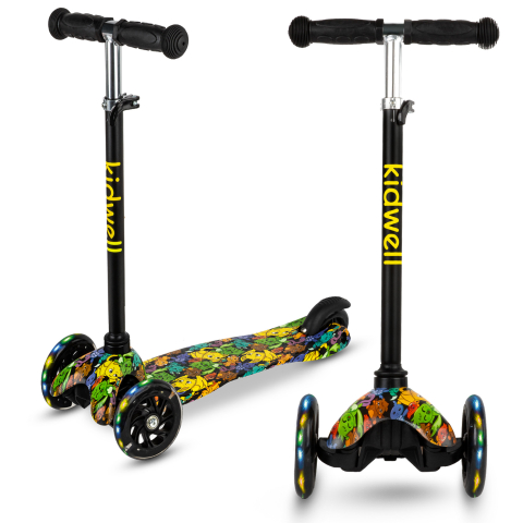 Trotineta copii, reglabila, roti luminoase, Uno Orbitail, 3+ ani, pana la 25 kg, Kidwell [4]