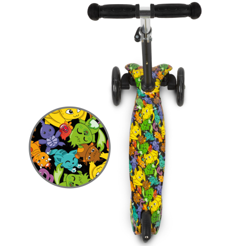 Trotineta copii, reglabila, roti luminoase, Uno Orbitail, 3+ ani, pana la 25 kg, Kidwell [1]