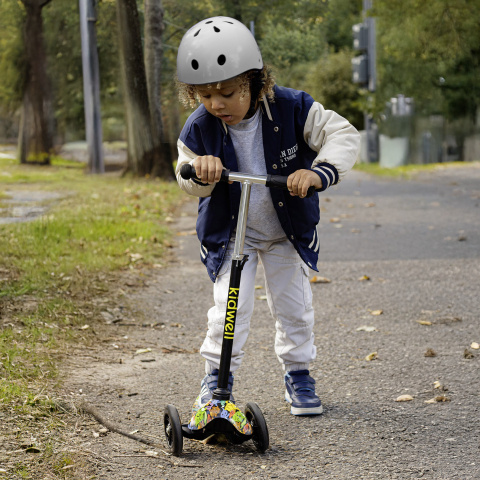 Trotineta copii, reglabila, roti luminoase, Uno Orbitail, 3+ ani, pana la 25 kg, Kidwell [11]