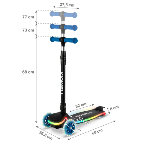 Trotinetă LUMO Blue Balance – Aventură colorată și distracție în siguranță! [9]