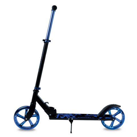 Trotinetă pliabilă Kidwell BLAST Blue, roți mari 200 mm, rulmenți ABEC-7, ultra ușoară 3.8 kg, 100 kg, 8+ ani [3]