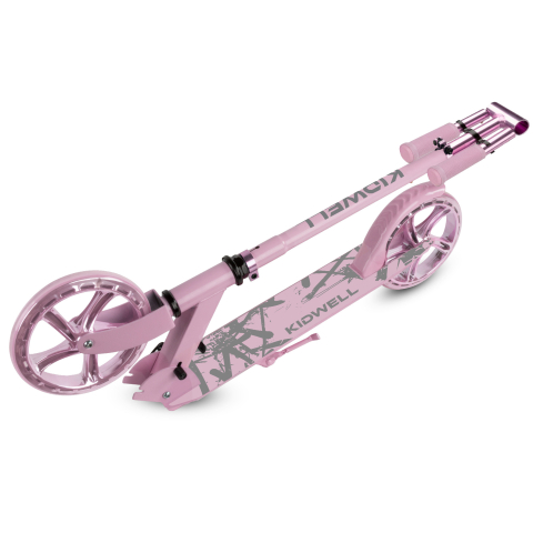 Trotinetă pliabilă Kidwell BLAST Light Pink, roți mari 200 mm, rulmenți ABEC-7, ultra ușoară 3.8 kg, 100 kg, 8+ ani [5]