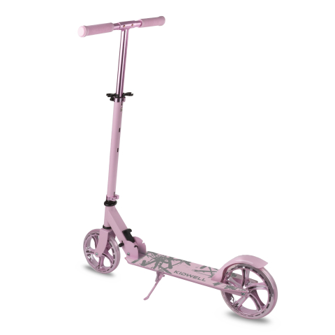 Trotinetă pliabilă Kidwell BLAST Light Pink, roți mari 200 mm, rulmenți ABEC-7, ultra ușoară 3.8 kg, 100 kg, 8+ ani [1]