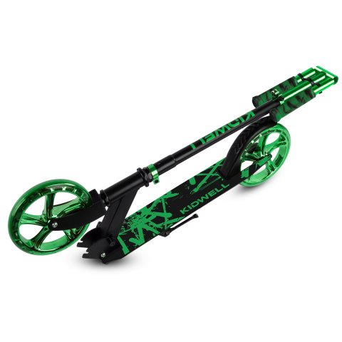 Trotinetă pliabilă Kidwell BLAST Light Green, roți mari 200 mm, rulmenți ABEC-7, ultra ușoară 3.8 kg, 100 kg, 8+ ani [5]