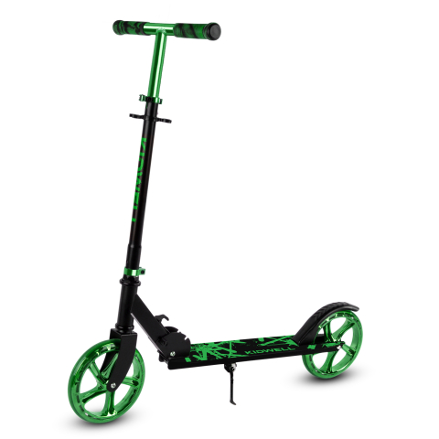 Trotinetă pliabilă Kidwell BLAST Light Green, roți mari 200 mm, rulmenți ABEC-7, ultra ușoară 3.8 kg, 100 kg, 8+ ani [2]