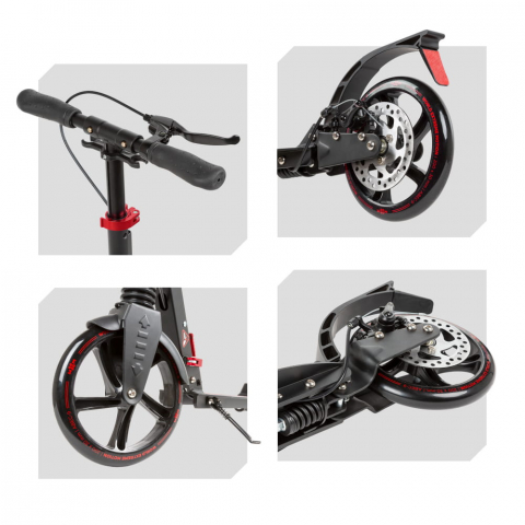 Trotineta pliabila, WXM, WXM RST-A02, Frana pe disc, Roți 200mm | ABEC-9 | 2 amortizoare | până la 100 kg , 6 ani + [2]