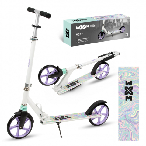 Trotinete - Trotineta pliabila, WXM, DRIFF Fluid, Roți 200mm | ABEC-7 | până la 100 kg, 4 ani +