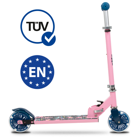 Trotineta pliabila, WXM, SKIPO Unicorn, aluminiu, roti LED 120mm, pana la 50 kg, multicolor [9]
