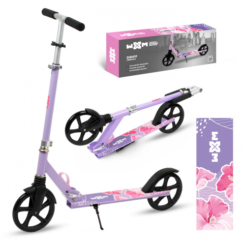 Trotinete - Trotineta pliabila, WXM, DRIFF Hibiscus City, Roți 200mm | ABEC-7 | până la 100 kg, 4 ani +