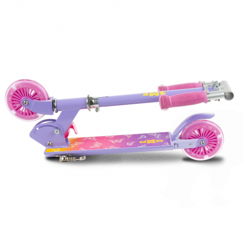 Trotineta pliabila, WXM, SKIPO Butterfly, aluminiu, roti LED 120mm, pana la 50 kg, multicolor [5]