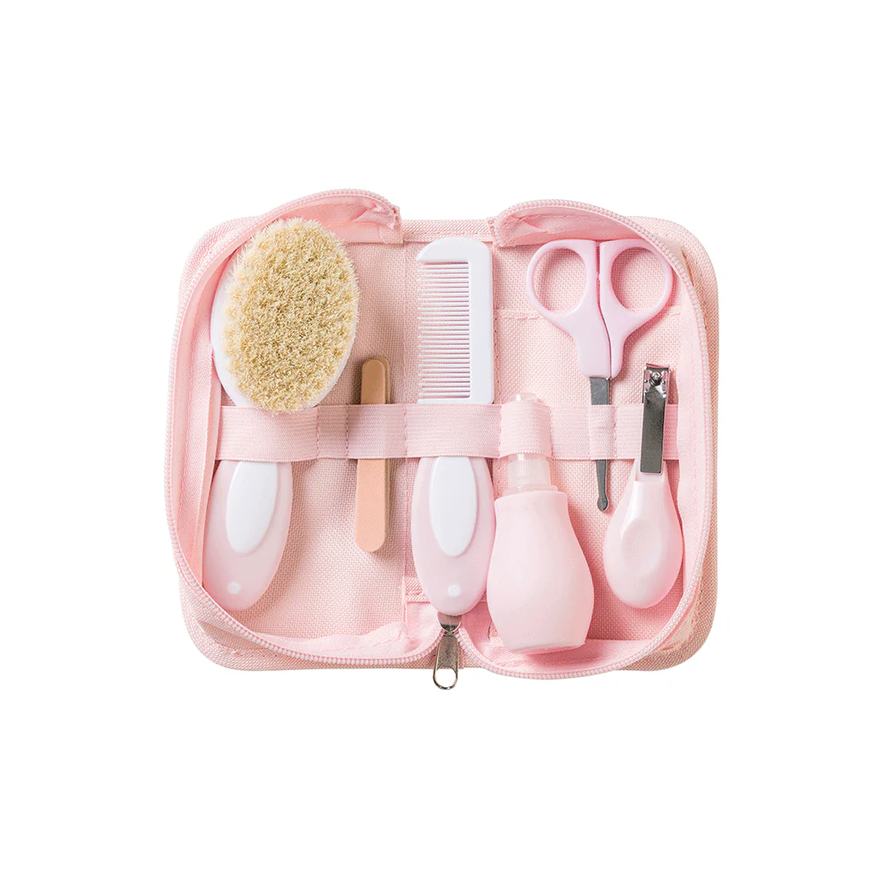 Oktató játékok - Trusa portabila de ingrijire a bebelusilor Saro Baby, Pentru siguranta si igiena bebelusului, cu toate necesare, 0 luni+, Rose