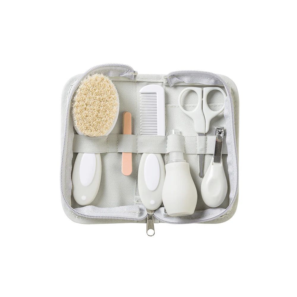 Jucarii educative - Saro Baby-Trusa portabila de ingrijire a bebelusilor Saro Baby, Pentru siguranta si igiena bebelusului, cu toate necesare, 0 luni+, Grey