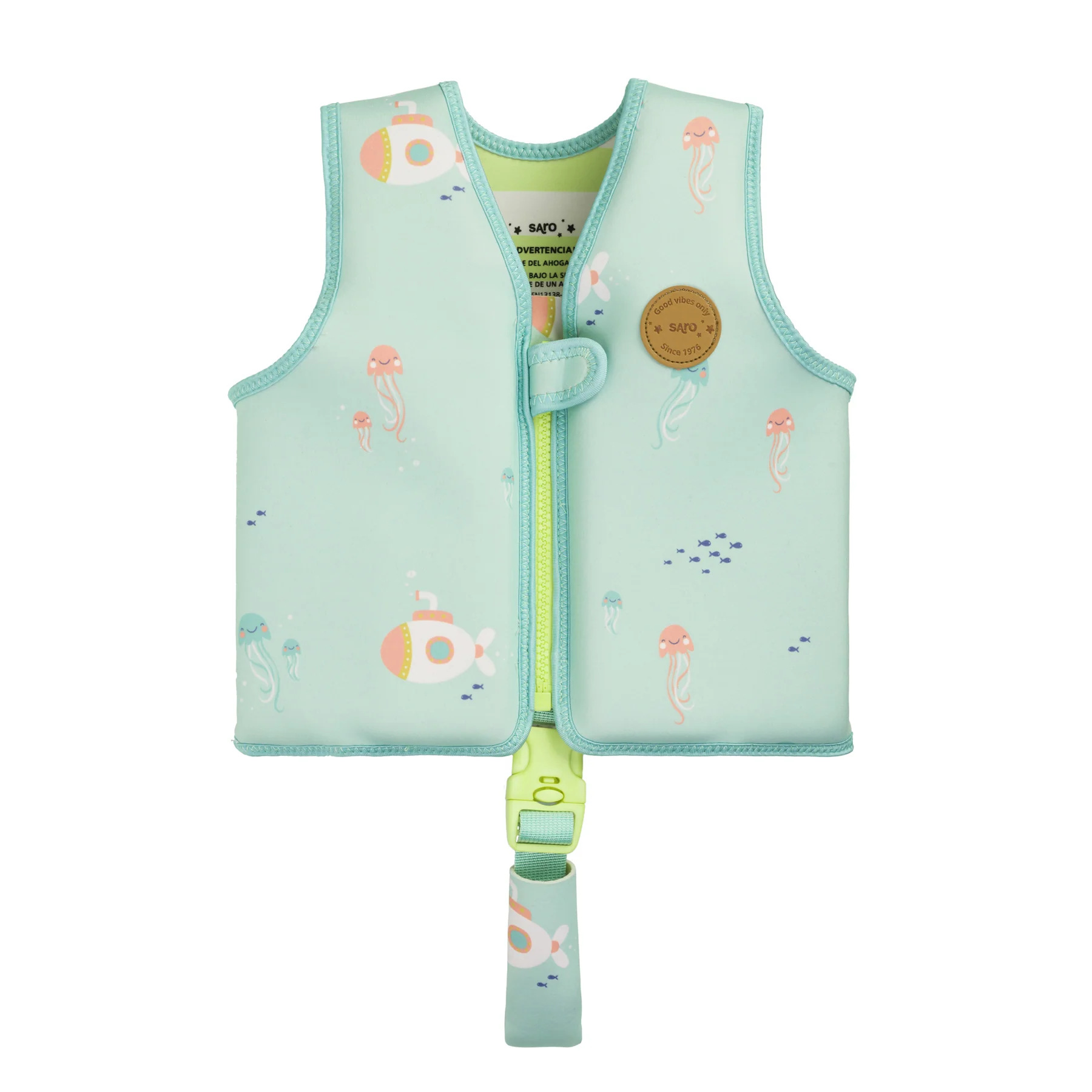 Veste de inot pentru copii - Vestă de Înot pentru Copii, Protecție UV UPF 50+, Jeallyfish by Saro, M 3-6 ani