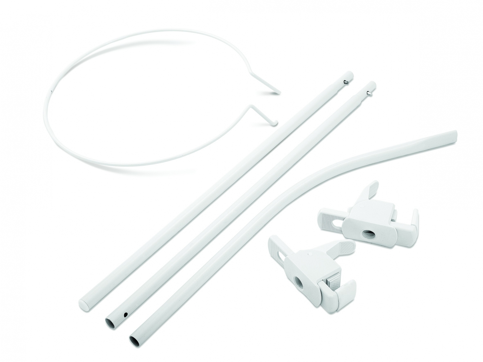 Raffaello-Baldachin patut lemn cu suport de prindere inclus Cuore di Mamma Roz, 620x180 cm [2]