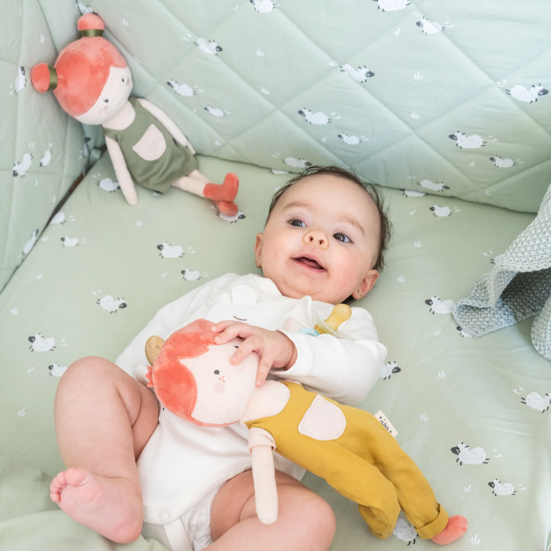 Saro Baby-Jucarie moale, , œFunny Farm,   Longleg Plushie Alex [4]