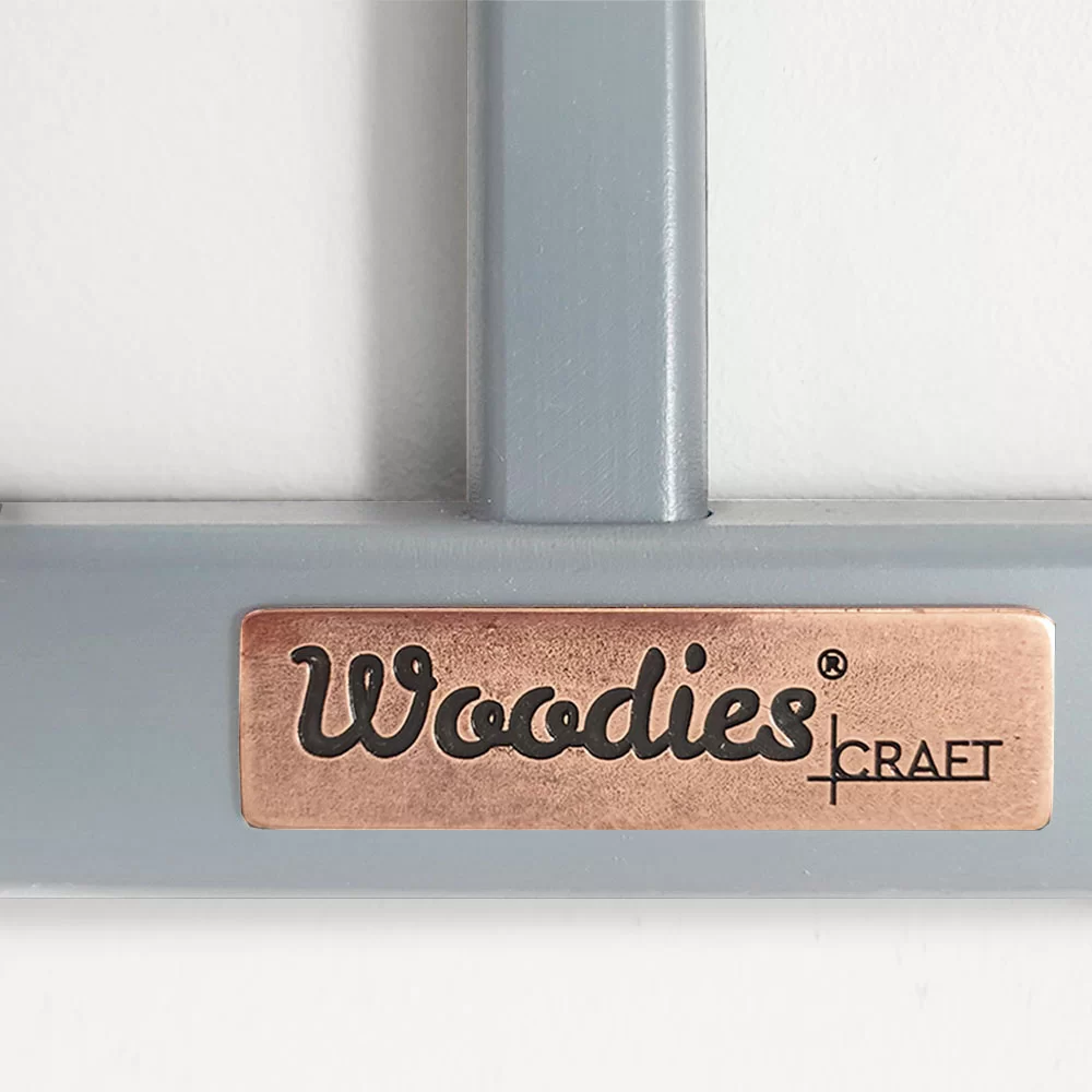 Patut din lemn pentru bebe, inaltime saltea reglabila, Stardust  Craft gri 120A 60 cm [4]