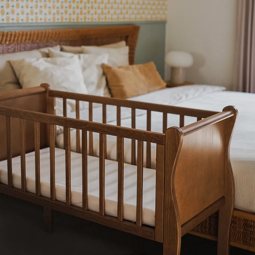 Patut mic, co-sleeping din lemn, Noble Vintage 90 x 40 cm, 0-7 luni [5]